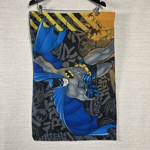 Vintage Batman Pillowcase DC Comics Kids Bedding Double Graphic 90s Superhero